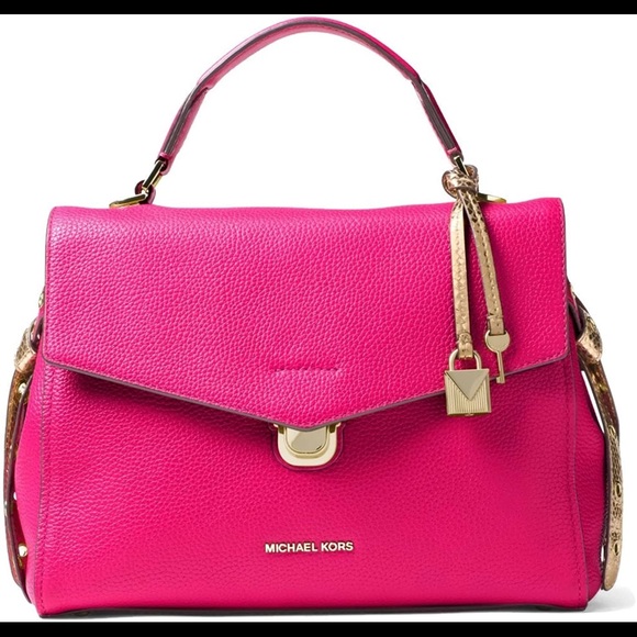 Michael Kors Handbags - Michael Kors Bristol Medium Satchel Ultra Pink